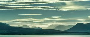 Preview wallpaper plains, hills, clouds