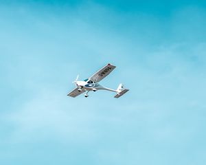 Preview wallpaper plane, clouds, sky, flight