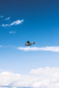 Preview wallpaper plane, flight, height, clouds, sky