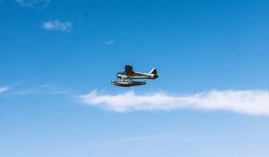 Preview wallpaper plane, flight, height, clouds, sky