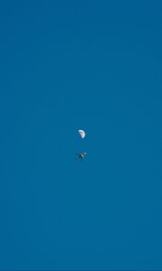 Preview wallpaper plane, moon, sky, flight