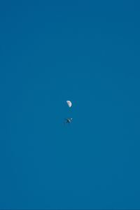 Preview wallpaper plane, moon, sky, flight