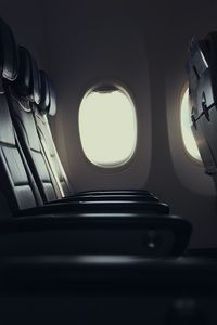 Preview wallpaper plane, seat, porthole, window, light