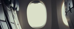 Preview wallpaper plane, seat, porthole, window, light