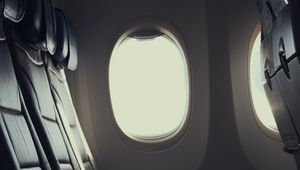 Preview wallpaper plane, seat, porthole, window, light