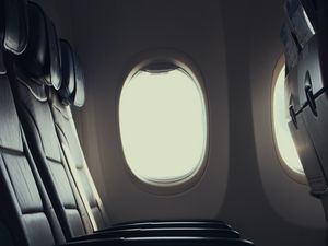 Preview wallpaper plane, seat, porthole, window, light