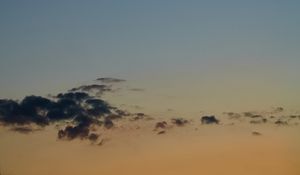 Preview wallpaper plane, trail, clouds, sky, twilight