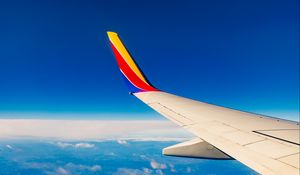 Preview wallpaper plane, wing, height, sky