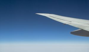 Preview wallpaper plane, wing, sky, flight, height