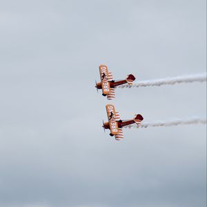 Preview wallpaper planes, flight, sky, smoke