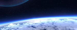 Preview wallpaper planet, atmosphere, glow, space, stars