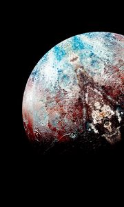 Preview wallpaper planet, ball, dark, surface