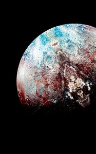 Preview wallpaper planet, ball, dark, surface