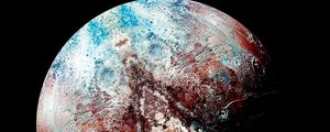 Preview wallpaper planet, ball, dark, surface