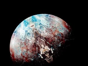 Preview wallpaper planet, ball, dark, surface