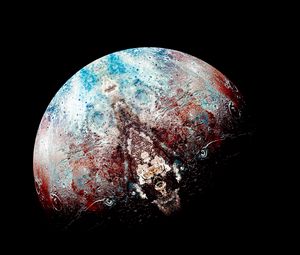 Preview wallpaper planet, ball, dark, surface