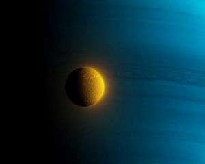 Preview wallpaper planet, ball, dark