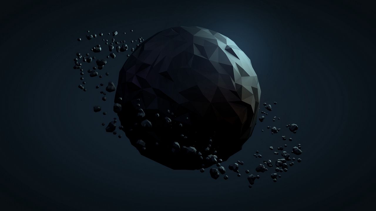 Wallpaper planet, ball, dark, background