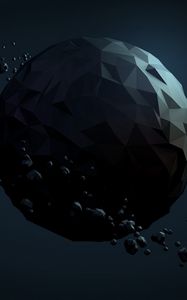 Preview wallpaper planet, ball, dark, background