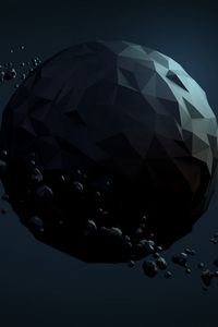 Preview wallpaper planet, ball, dark, background