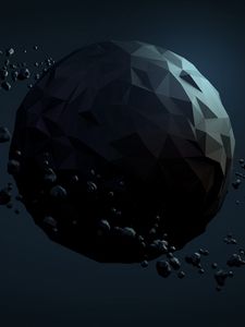 Preview wallpaper planet, ball, dark, background