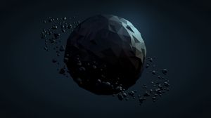 Preview wallpaper planet, ball, dark, background