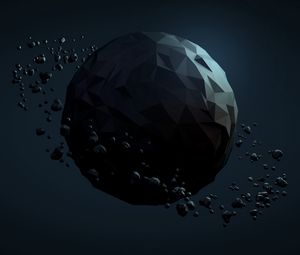 Preview wallpaper planet, ball, dark, background