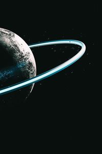 Preview wallpaper planet, circle, ring, dark