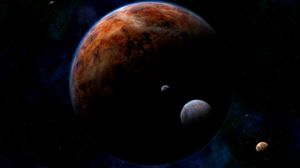 Preview wallpaper planet, companions, stars