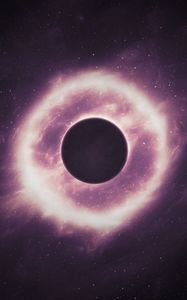 Preview wallpaper planet, constellations, black hole, space