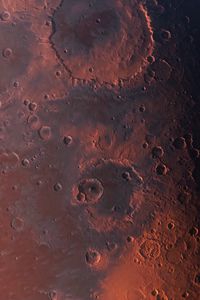 Preview wallpaper planet, craters, surface, space