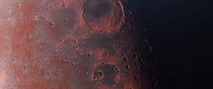 Preview wallpaper planet, craters, surface, space