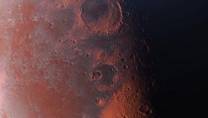 Preview wallpaper planet, craters, surface, space