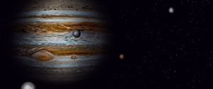 Preview wallpaper planet, dark, shadow, stars, space