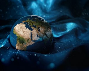 Preview wallpaper planet, earth, continents, art