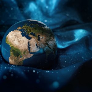 Preview wallpaper planet, earth, continents, art