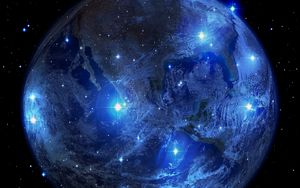 Preview wallpaper planet, earth, stars, universe, space, astronomy