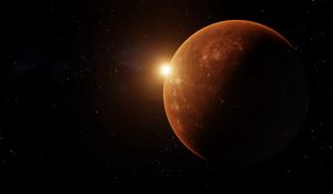 Preview wallpaper planet, flash, shine, light, bright