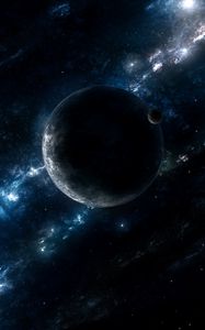 Preview wallpaper planet, galaxy, space, nebula, stars