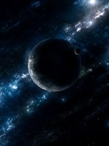 Preview wallpaper planet, galaxy, space, nebula, stars