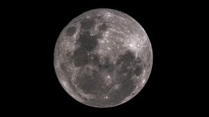 Preview wallpaper planet, moon, craters, night, full moon
