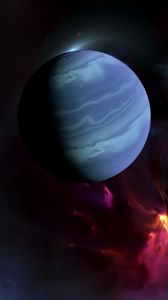 Preview wallpaper planet, nebula, space