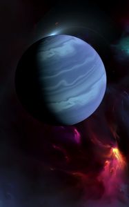 Preview wallpaper planet, nebula, space