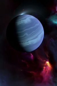 Preview wallpaper planet, nebula, space