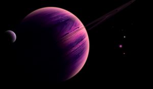 Preview wallpaper planet, purple, surface, cosmos, universe