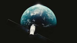 Preview wallpaper planet, satellite, space, outer space, astronomy