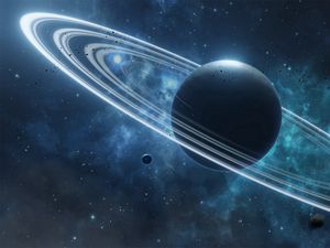 Preview wallpaper planet, satellite, space, universe