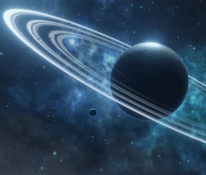 Preview wallpaper planet, satellite, space, universe
