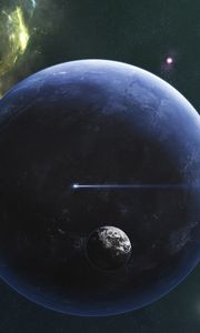 Preview wallpaper planet, satellites, space, sky