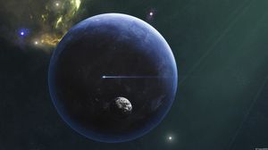 Preview wallpaper planet, satellites, space, sky